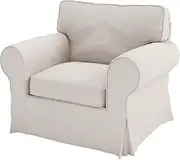 The Sofa Cover Replacement is Custom Made for IKEA Ektorp Arm Chair Sofa. Cover Only! Ektorp Slipcover Replacement (Chair, Beige Polyester)
