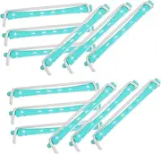 BELLIFFY 12pcs Colored Hair Curlers Portable Curling Perm Rods for Hair Styling Lightweight Compact Curls Styling Kit for Home Travel Use