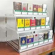 Cigarette Exhibitor - Acrylic Showcase, with Installation Accessories, Automatic Shelf Tray Tray