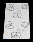 Serendipity Blushing Unicorn Rainbow CATS Pastel Colors Decorative HAND Towel