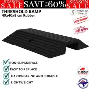 Bridge Threshold Ramp For Wheelchair Scooter Rubber Non-Slip Surface Black NEW