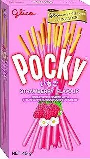 Glico Pocky Strawberry Flavour Biscuit Sticks 47 g