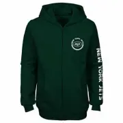 Outerstuff NFL Youth Girls New York Jets Brilliant Full Zip Fleece Hoodie