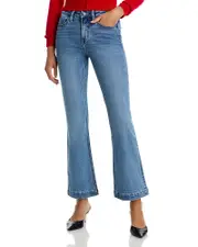 Aqua High Rise Mini Flare Bootcut Jeans in Indigo - Exclusive