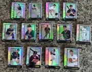 13 1998 BOWMAN CHROME INTERNATIONAL REFRACTOR VALENTIN SABERHAGEN RED SOX MINT