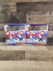 Kids Giant Inflatable Boxing Gloves, 2 Sets 4 Total, 2 Repair Patches, NEW C1