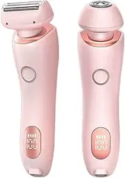 Proustore Razor，Wet and Dry Electric Shaver, Ladies Shaver Suitable for Legs, Arms, Snderarms, Bikini (New Pink)(Blue)
