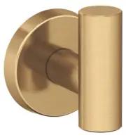 Champagne Bronze Single Robe Hook 2" inch Towel Holder