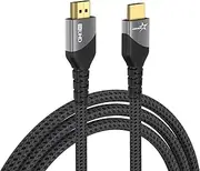 HDMI Cable 2M, 46Gbps High Speed HDMI 2.1 HDR Braided Cord, 8K@60Hz, 4K@120Hz, Compatible for Monitor, Smart TV, PC, PS5 Pro, PS4, 4K Bluray, Firestick, Projector