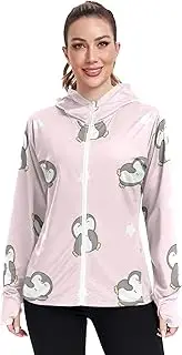 [Caihoyu] Light Hoodies For Women Lightweight Running Shirts UPF 50+ Protection Plain Sweatshirt Women Lightweight Jacket Women