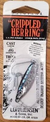 Luhr Jensen CRIPPLED HERRING 1/2 oz 4751-012-0306 CHROMF/NFON BLUF. ST NIB