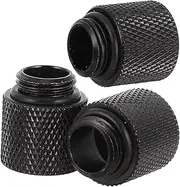 SWOOMEY 3 PCS Cooling Coupler Fitting Extension Adapter with Sealing Ring for Computer Cooling Systems Durable Reliable Easy Installation