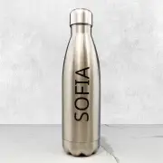 Scripted Name Steel Drink Bottle