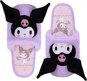 [Roffatide] Anime Slippers Plush Slippers Furry Indoor Slide Slipper Bedroom Shoes House floor Slipper for Women girls