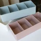 Plastic Cosmetic Storage Basket Multipurpose Divided Drawer Storage Box