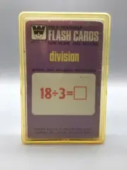 Vintage Division Math Flash Cards By Whitman #4573 Deck Factory Sealed 60s