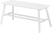 Hagiwara BB-8625WH Bench, Dining Bench, Chaise Chaise Lounge, Entrance, 2 Seats, Easy Assembly, Width 35.8 inches (91 cm), Depth 17.3 inches (44 cm), Height 15.7 inches (40 cm), Natural Wood,