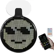 Led Car Sign, 32 * 32 Scrolling Led Sign, Car Rear Window Expression Screen, Mobile Phone Control, with Remote Control, 1-15 Brightness Adjustable, a Lot of Materials, DIY Graffiti, for Cars