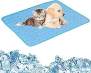 Homiliky Cooling Mat for Pet,Self Cooling Dog Cat Cooling Mat Cloth Fabric Material Foldable Washable Cooling Pad for Pets Cats Puppy in Hot Summer Sleeping,3 Size Choice (L)