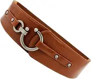 [Baluue] Chic PU Leather Wide Waist Belt for Women Elastic Waistband Dress Belt Color Stylish Design Durable Material for Dresses and Sweaters Enhance Your Figure
