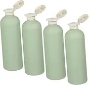4pcs Leakproof Travel Shampoo Containers Refillable Squeeze Lotion Bottles with Flip Cap for Toiletries Body Wash Creams and Conditioner for Trips and Travel Friendly Use