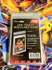 Pokémon Cards 100 ULTRA PRO Premium ONE-TOUCH Resealable Bags TOPLOADER Sleeves