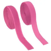 Sew on Hook and Loop Tape, 1 Inch Nylon Fastener Strips 5 Yards (Rose Red)