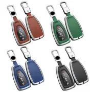 Lightweight Leather Key Fob Cover Case for Chevrolet For Cruze (Black)