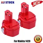 2x Battery For Makita 14.4V A 4.8Ah Ni-CD 4033D 6228D 8280D JR140D 1420 PA14
