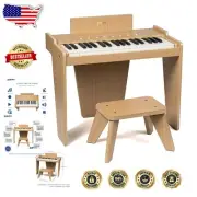 Portable Kids Piano with Built-In Songs & Color-Coded Keyboard - Musical Fun!