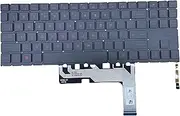 YIJIATech Replacement Keyboard with Screwdriver US Layout for HP 15-EN 15-EK TPN-Q236 Q265 Q267 red Text with Backlight Frameless Laptop Keyboard