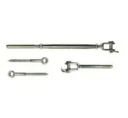 20 Kits - Stainless Steel Wire Rope Balustrade Kit DIY Jaw/Swage Fork - 80 pcs