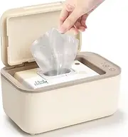 Baby Wipe Warmer, Wipe Warmer and Baby Wet Wipes Dispenser, Smart Precise Temperature Control Large Capacity Evenly Overall Heating Silence, Wipes Warmer for Babies Portable Wipe Warmer, Yellow