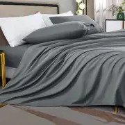 Shilucheng King Size Bed Sheets Set Microfiber Polyester 1800 Thread Count Pe...