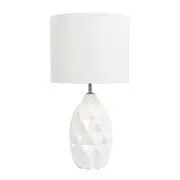 Oriel Jorn White Ceramic Table Lamp