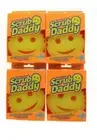 4 Scrub Daddy FLEX Texture HEAVY DUTY Scrubber Sponge