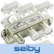 10 Pack 3-Way F-Type TV Antenna Aerial Splitter 5-2400MHz Power Pass Foxtel