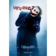 JOKER BATMAN WHY SO SERIOUS HEATH LEDGER DARK KNIGHT 24x36 poster COMIC MOVIE!!!