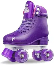 Crazy Skates Adjustable Roller Skates for Girls and Boys - Glitter Pop Collection - Size Adjustable to fit Four Sizes