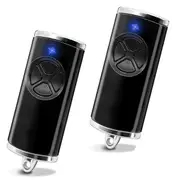 868MHz Garage Door Opener, 2Pack Replacement Garage Door Openers for Handheld Transmitter -4-868-BS Black