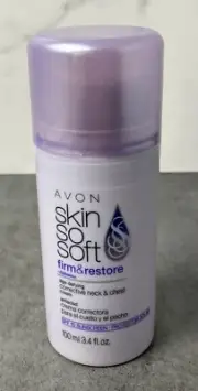 Avon Skin So Soft Firm & Restore Corrective Neck & Chest Cream, 3.4 Fl Oz NOS
