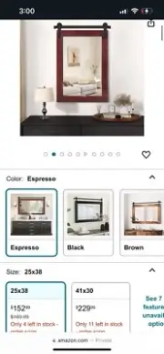 rustic farmhouse wall mirror
