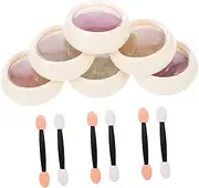 WRITWAA 6 Boxes Luxurious Nail Powder Glitter Fine Texture Color Pigment Powder for DIY Nail Art Decoration for Gel Polish Applications for Glamorous