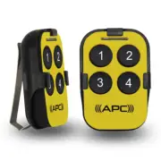APC Remote Control with 4 Buttons (Yellow Colour) - Supplied with Sun Visor Clip