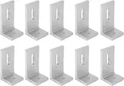 10PCS Solar Panel Mounting Brackets Aluminum Alloy L Foot Solar Panel Mount Photovoltaic Mount Bracket for Roof PV System
