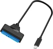 Tunghey SATA to USB C 3.1 Adapter Cable for 2.5 inch Hard Drive HDD/SSD Data Transfer, External Hard Drive Converter Support UASP (USBC)
