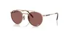 RAY BAN Round Ii Titanium RB8237 3140AF Rose Gold w Polar Dark Violet 50-20-140