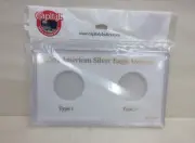 Capital Plastic Coin Holder MA345C 2021 American Silver Eagle ASE Type 1&2 White