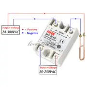 1PCS SSR-40AA 40A Solid State Relay Module 80-250V AC / 24-380V AC