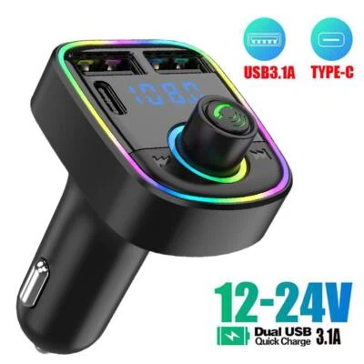 Handsfree Bluetooth FM Transmitter Car Radio MP3 Players/USB Charger Adapters AU